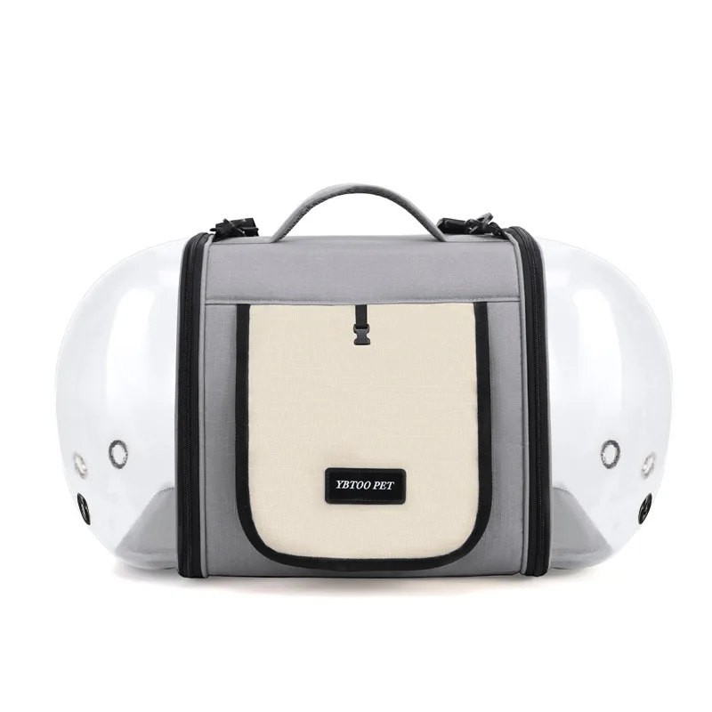 Bolsa de transporte cápsula espacial transpirable para perros y gatos