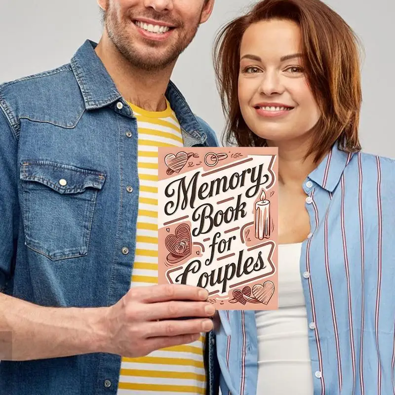 Álbum de recortes para parejas, álbum de recortes de boda, 58 páginas, suministros de álbum de recortes de aventura para momentos de jubilación significativos de San Valentín - imagen 3