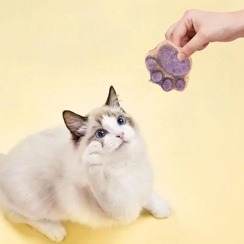 Tentador tentador para gatos, bocadillos para gatos, galletas para gatos, galletas para gatos naturales y saludables, golosinas para gatos, golosinas para gatitos, forma de pata - imagen 3