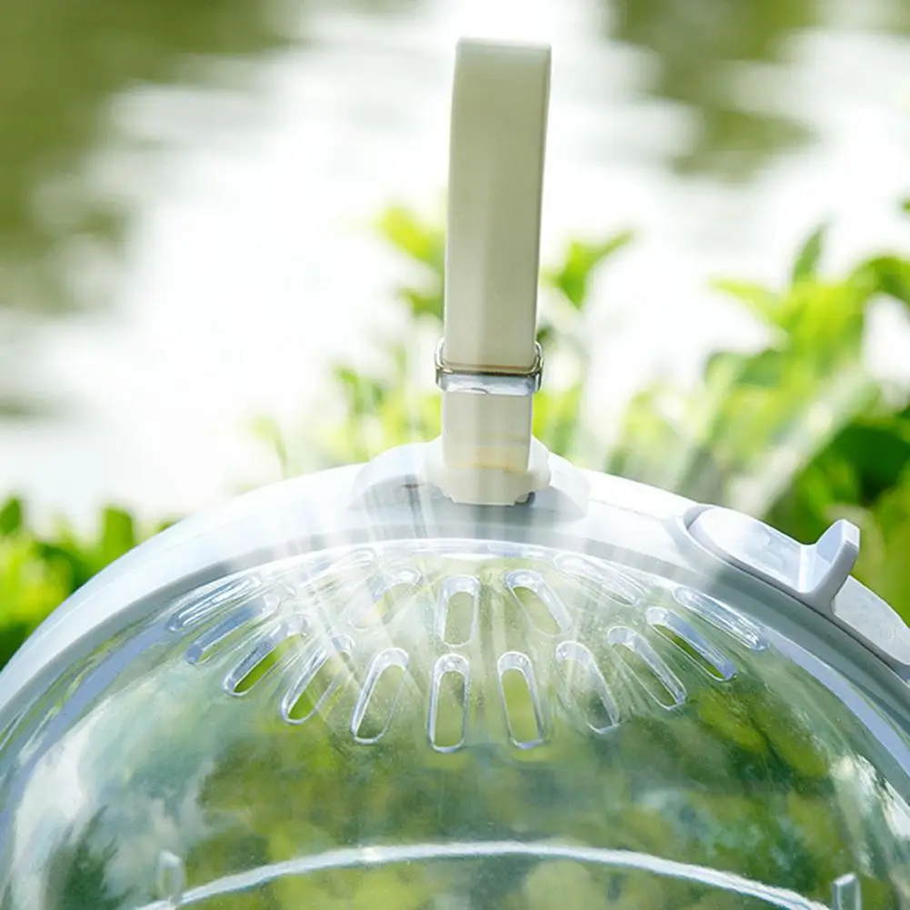 Jaula transportadora para hámster, Estuche De Viaje portátil para mascotas pequeñas con botella de agua, correa para el hombro, jaula de salida transpirable para conejillo de indias, hámster - imagen 5