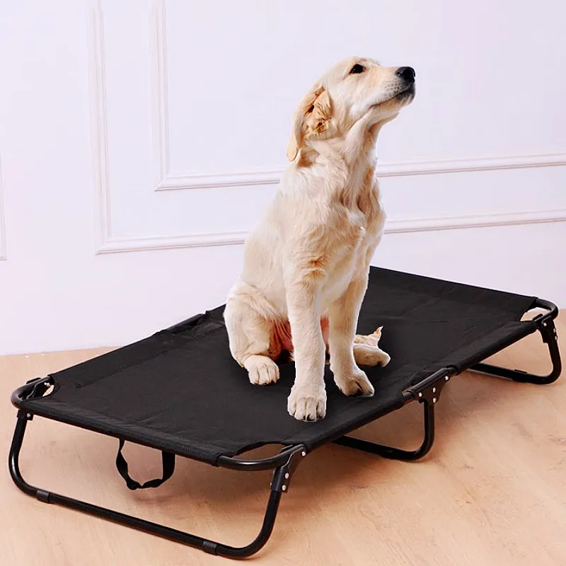Cama para perros, camas plegables para perros grandes, casa para acampar al aire libre, cama para perros transpirable, sofá cama para mascotas fuera del suelo de verano, esteras, nido para mascotas - imagen 2