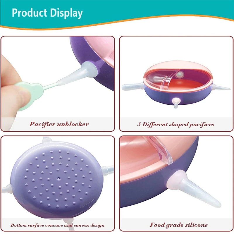 Juegos de comedero de leche para cachorros y gatitos, tazón de 180ml, 5 tetinas, estación de enfermería de simulación de silicona, dispensador de comida para gatos, accesorios para mascotas recién nacidas - imagen 5