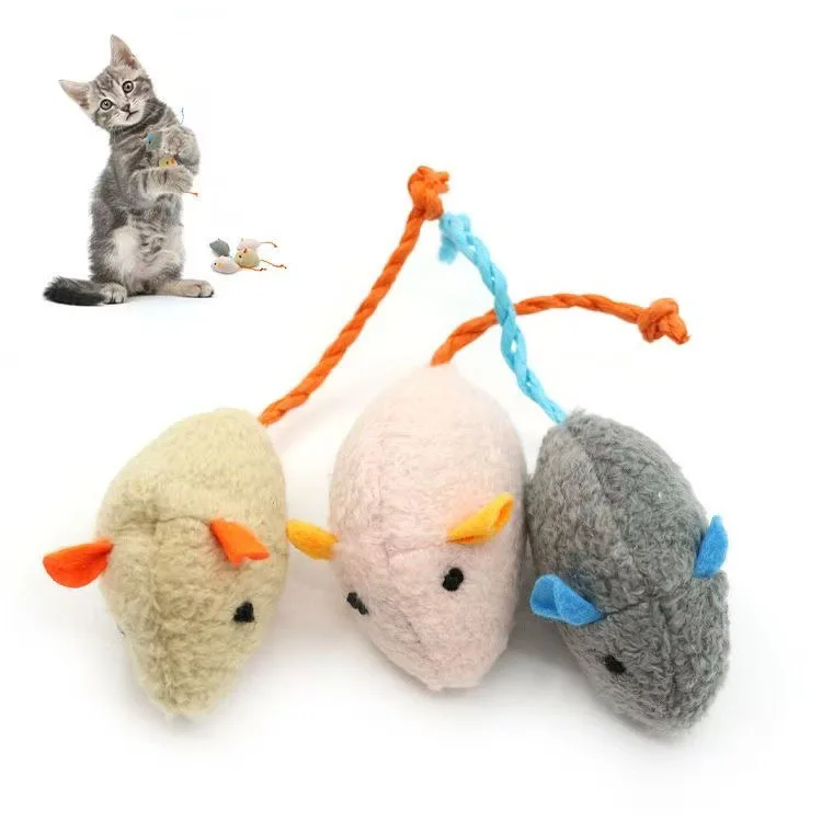 Mordedor dental ratón de peluche para gatos – Juego interactivo - imagen 3