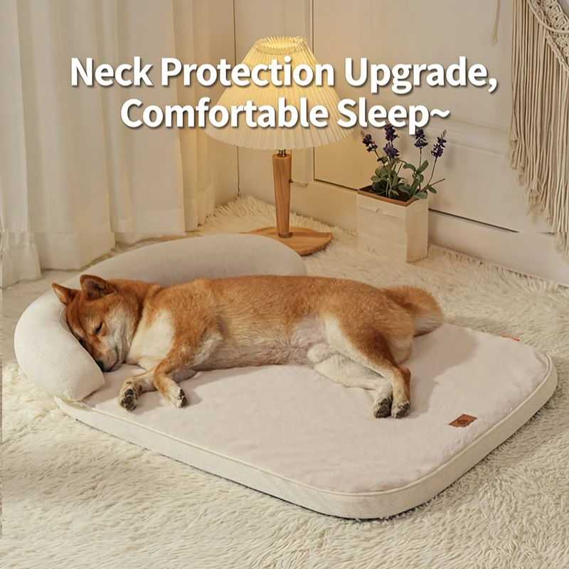 Cama de lujo para perros y gatos - Pana gruesa y almohada desmontable - imagen 5