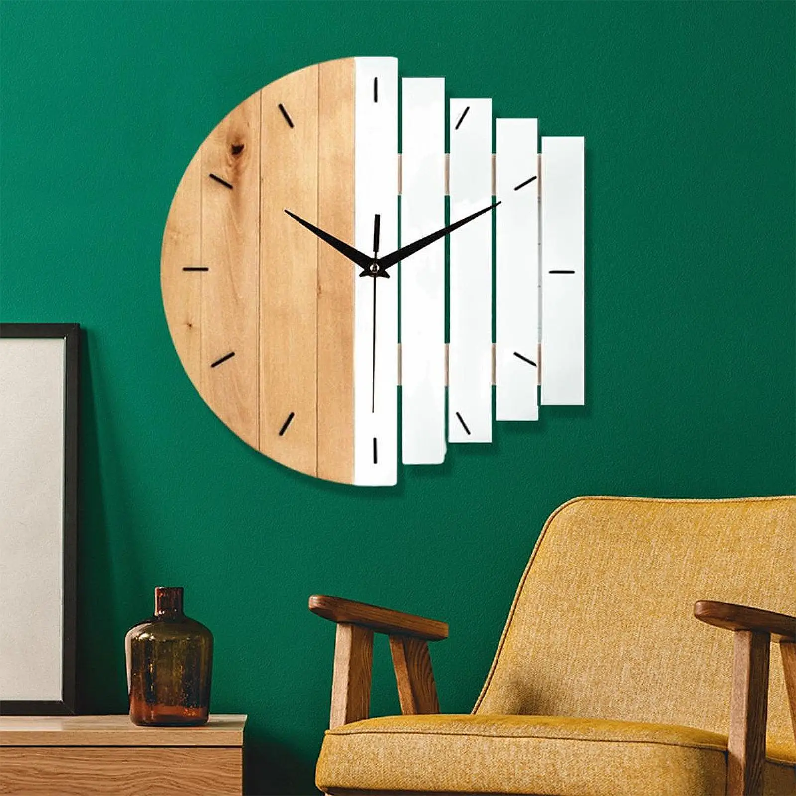 Interior Wall Clock Minimalist Design Wear Resistant Silent Hanging Clock Creative Clock for Indoor Bedroom Shop Living Room Interior Wall Clock Minimalist Design Wear Resistant Silent Hanging Clock Creative Clock for Indoor Bedroom Shop Living Room