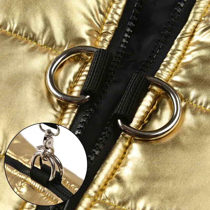 Ropa de invierno para perros pequeños y medianos, chaqueta cálida impermeable para exteriores, abrigo para cachorros, trajes para perros, Chihuahua, Pug, disfraz para mascotas - imagen 5