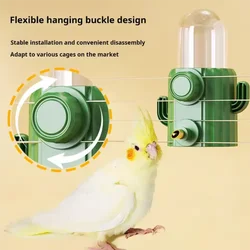 Bebedero cactus para pájaros – Fuente de agua fácil de limpiar