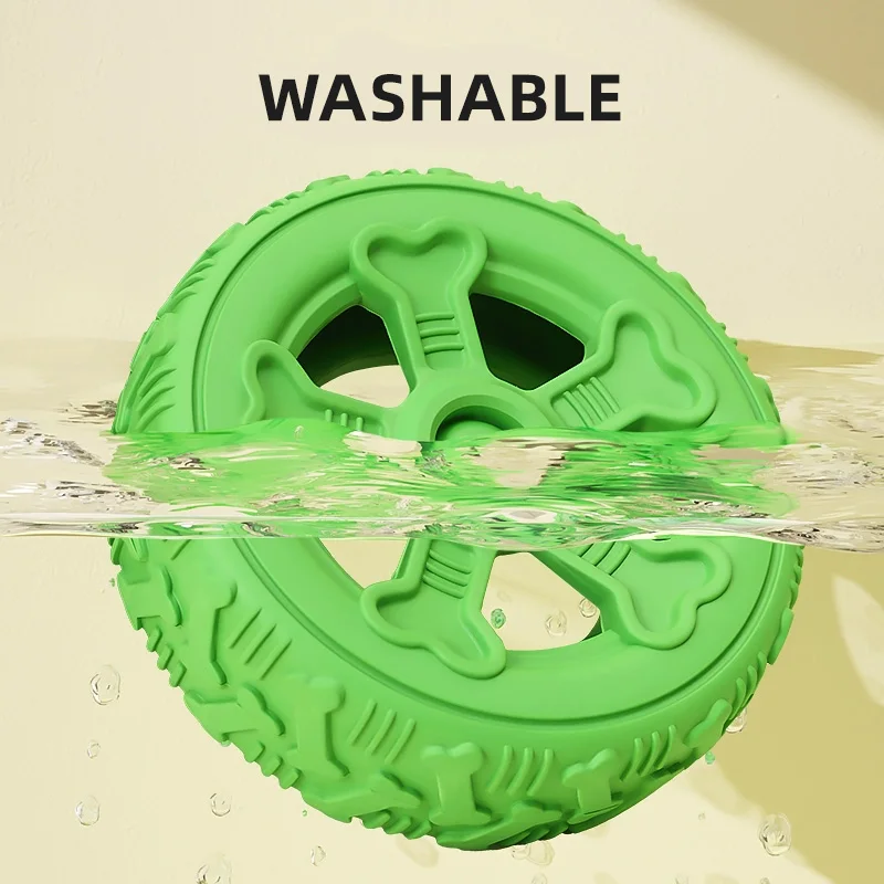 HOOPET-juguetes interactivos para perros, palo de dentición de goma Natural para cachorros, neumático de goma, ocultar comida, borde, Collie, Labrador, cachorro - imagen 4