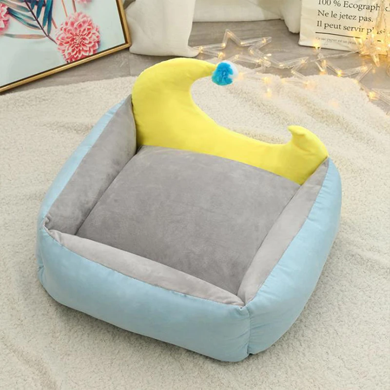 Cama para perros, casa para gatos, tela de ante acogedora, sofá súper suave, perrera, camas cálidas de invierno para perros pequeños y medianos, colchonetas para gatos, suministros para mascotas - imagen 2