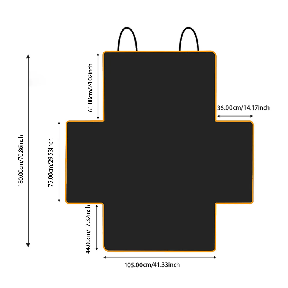 Funda impermeable para asiento de coche de perro, tela Oxford 600D, portador de viaje para mascotas, alfombrilla para maletero de coche, forro de carga SUV para perros - imagen 4