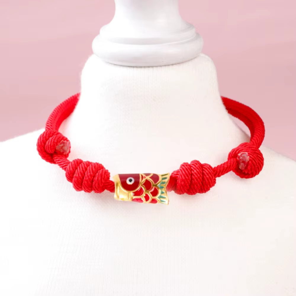 Collar ajustable trenzado festivo para gatos y perros - Año Nuevo - imagen 3