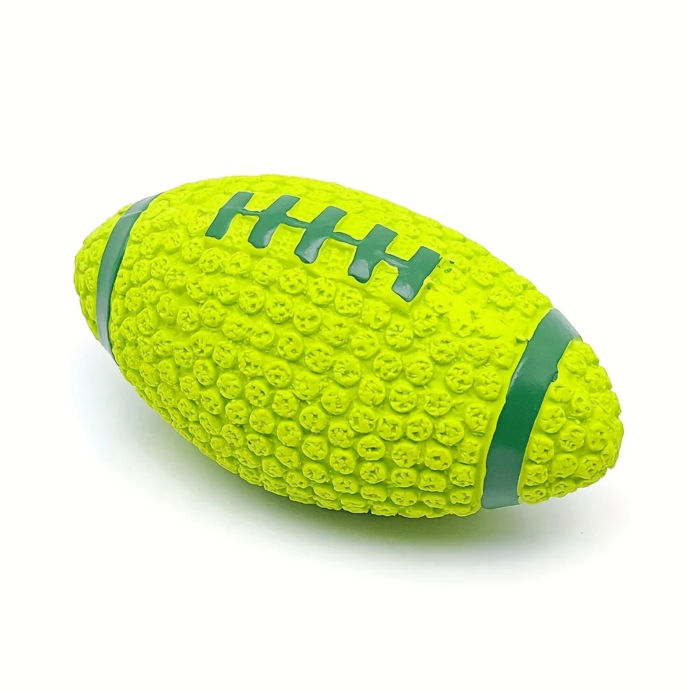 Juguetes pelotas rugby látex para perros grandes y pequeños con ruido - imagen 5
