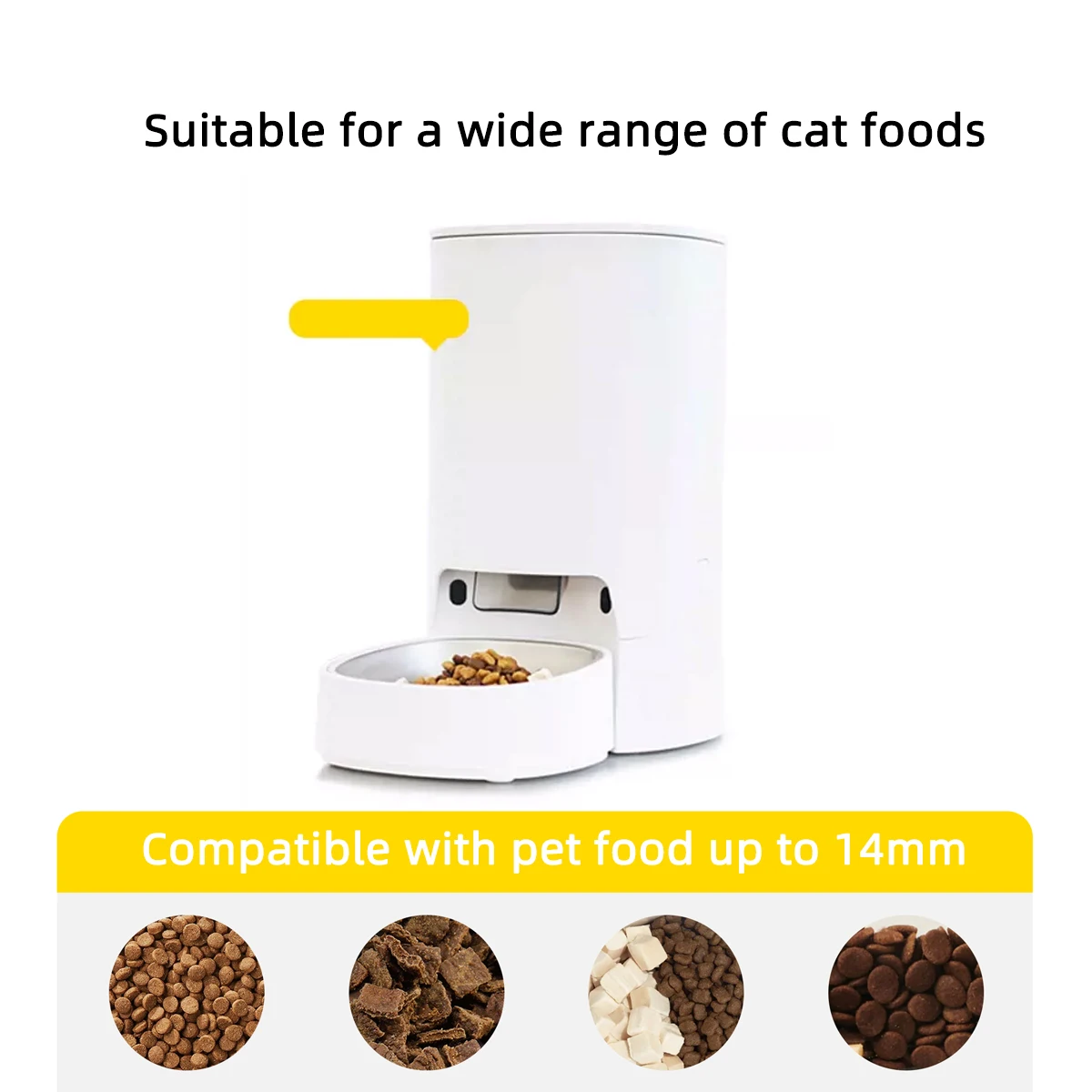 Alimentador automático inteligente para mascotas, dispensador de comida para perros y gatos, tazón, temporizador, Robot, dispensador de agua, Sensor automático, fuente para gatos, 3,5 l - imagen 3