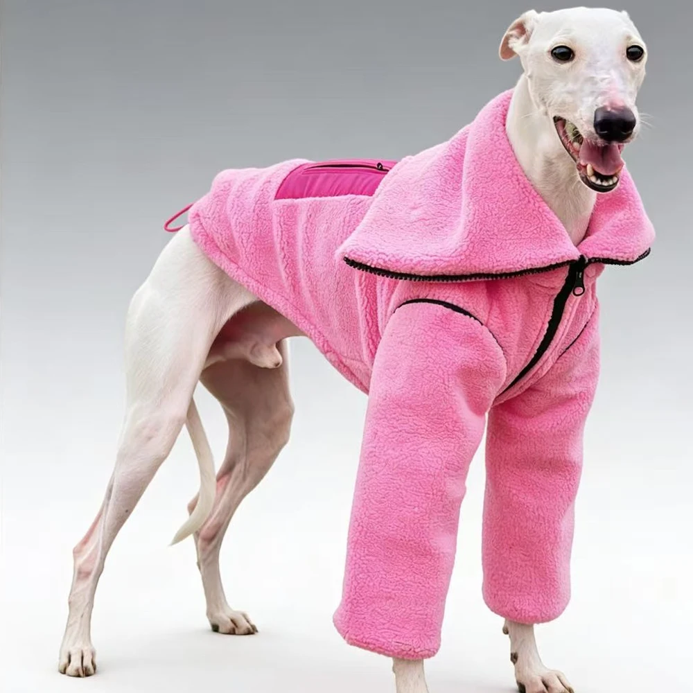 Abrigo invierno para galgo italiano – Lana antip viento y calor - imagen 2