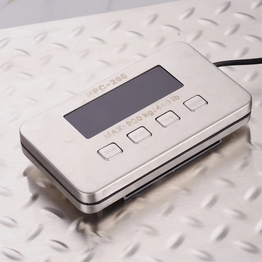 Báscula de mesa de carga de acero inoxidable, báscula de peso para mascotas de 200kg, báscula electrónica portátil para el hogar, encimera con patrón antideslizante - imagen 4