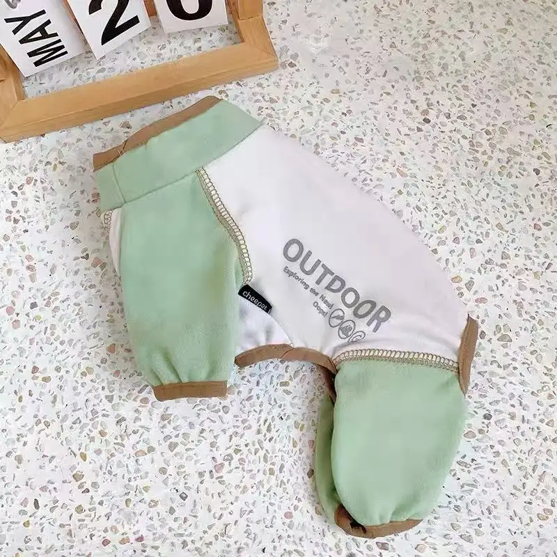 Abrigo lana verde para perro Dachshund – traje 4 patas - imagen 5
