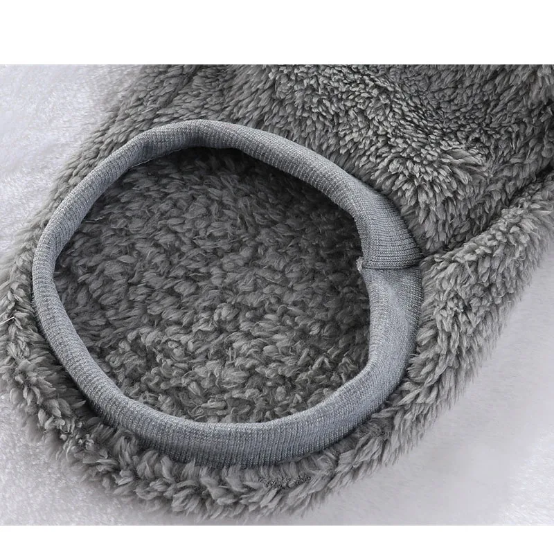 Ropa de lana para perros, abrigo con capucha de felpa cálido para invierno, para perros pequeños y medianos, disfraz de Chihuahua, Dachshund, sudadera para cachorros, suéter XS - imagen 4