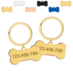 Colgante hueso para gatos - acero inoxidable multicolor decorativo