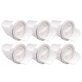 6pcs white prts