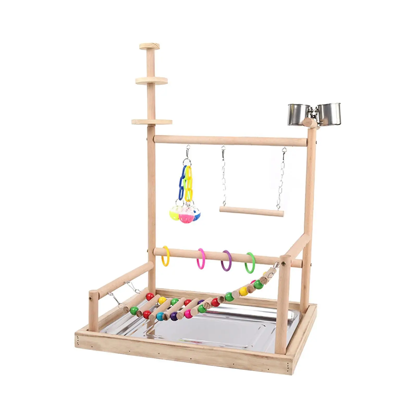 Parrot Playground Parrots Tabletop Parrot Stand for Cockatiel Parakeet Finch
