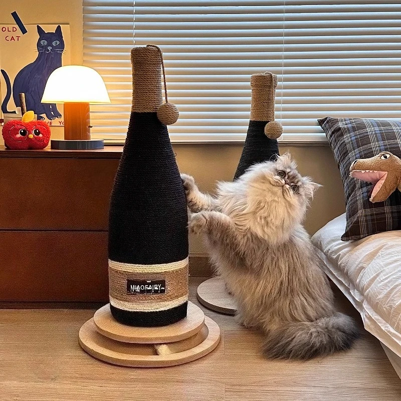 Botella de vino, postes rascadores de Sisal para gatos, sofá esquinero, postes rascadores resistentes al desgaste, juguetes de cuerda para gatos, rascadores, suministros para mascotas - imagen 4