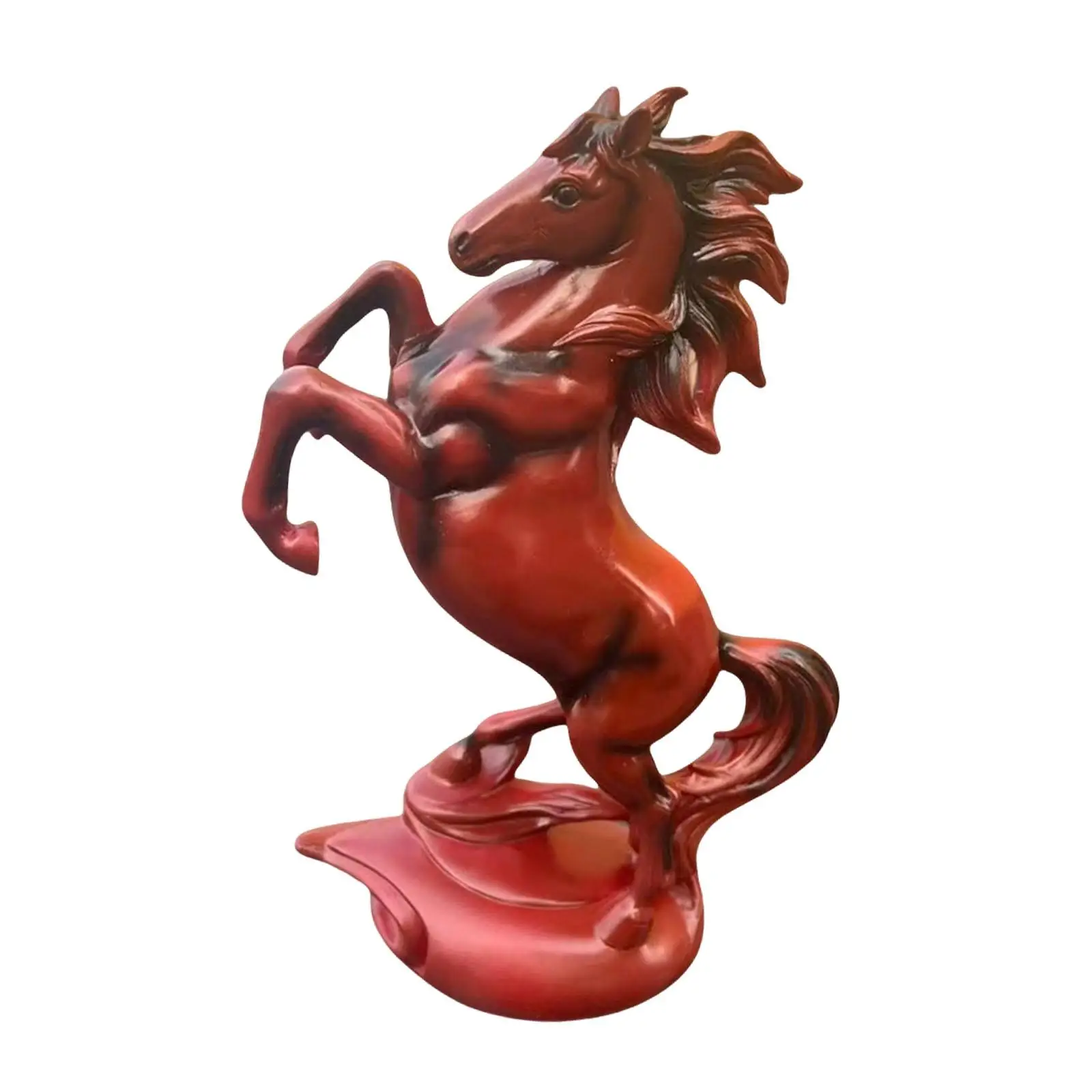 Estatua de caballo, escultura decorativa de resina moderna, decoración elegante para el hogar, coleccionable para sala de estar, dormitorio y oficina - imagen 4