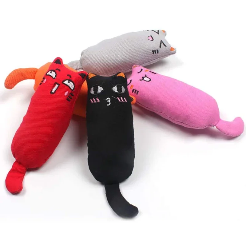 Rustle Sound Catnip Toy Cats Products for Pets Cute Cat Toys for Kitten Teeth Grinding Cat Plush Thumb Pillow Pet Accessories - imagen 3