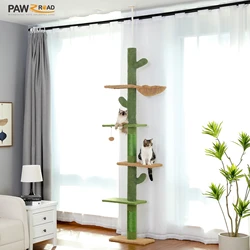 Árbol rascador de 5 niveles para gatos con hamaca y bolacolgante