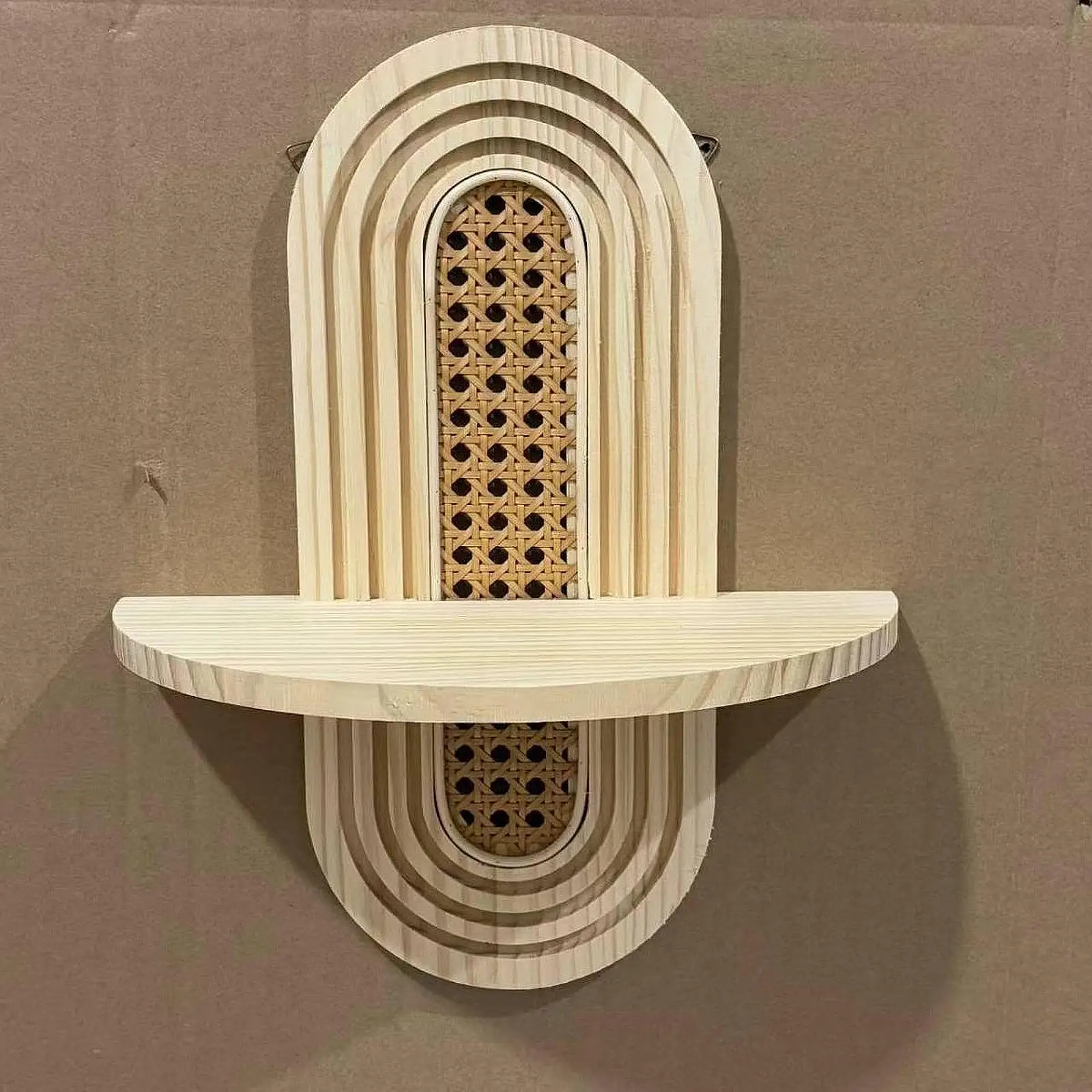 Boho Wall Shelf Multipurpose Handcraft, Retro Display Rack, Wooden Floating Shelf Hanging Rack for Bathroom, Porch, Office Boho Wall Shelf Multipurpose Handcraft, Retro Display Rack, Wooden Floating Shelf Hanging Rack for Bathroom, Porch, Office