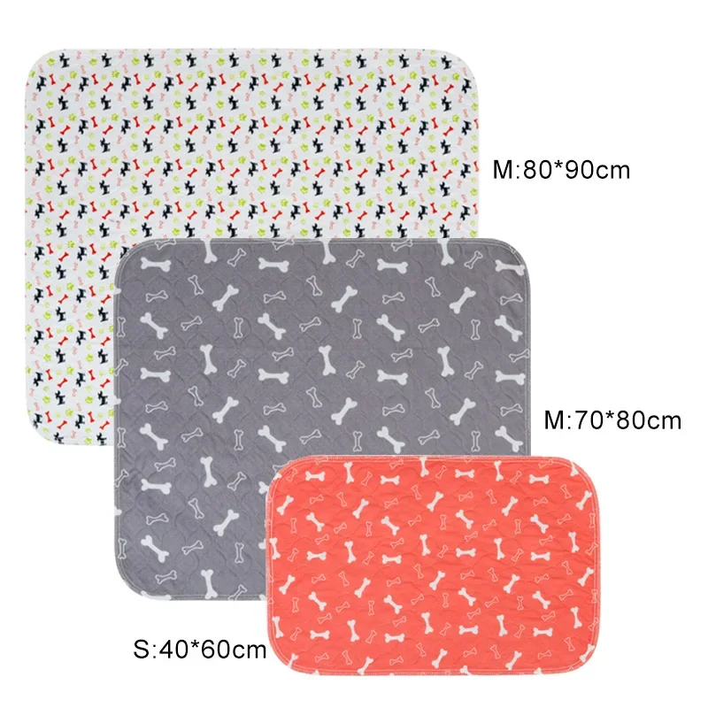 Alfombrilla impermeable para pañales de mascotas, almohadilla reutilizable para orina de perros y gatos, lavable, estampado de pata de hueso, funda de asiento para sofá cama - imagen 4