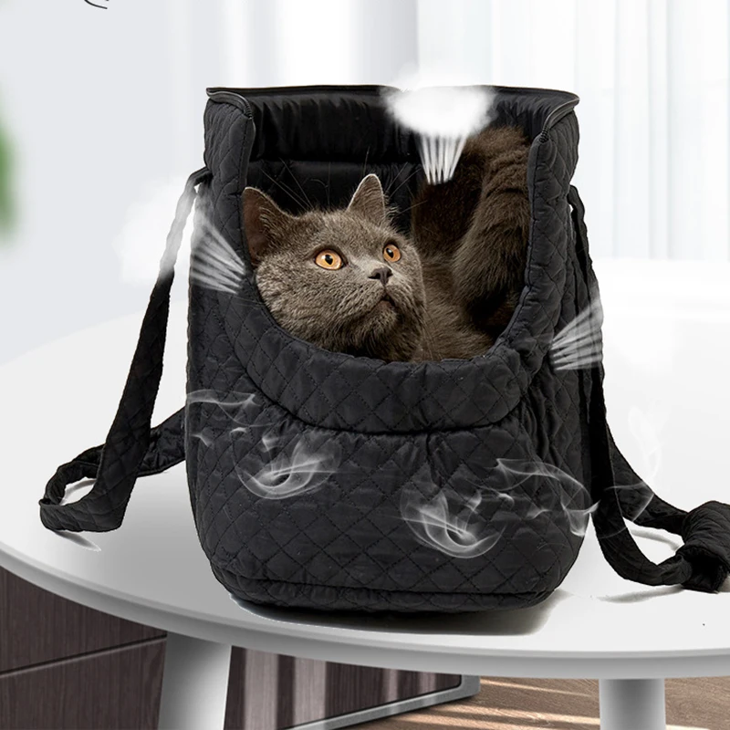 Bolso de mano a la moda para perros y gatos, bolsas de transporte cálidas de felpa para mascotas, para perros pequeños, gatos, Chihuahua, Sphynx, gatito, suministros de invierno para mascotas al aire libre - imagen 5