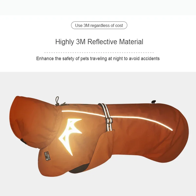 Truelove-abrigo calentador de invierno para perros, chaqueta para mascotas, ropa para perros a la moda, impermeable, reflectante, a prueba de viento, abrigo para perros al aire libre TLG2372 - imagen 5