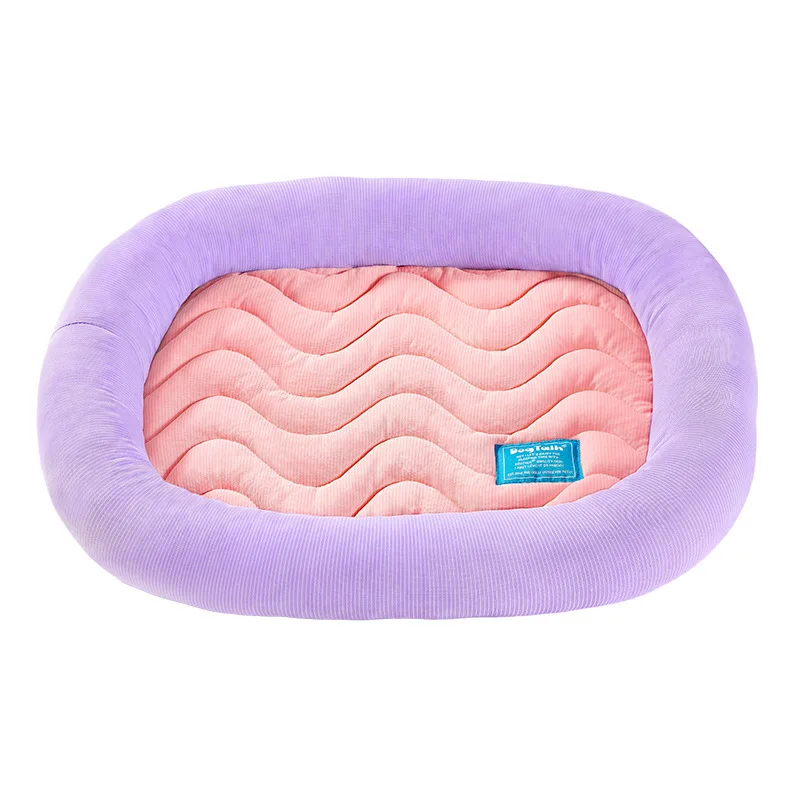 Nido de seda para mascotas, cama de verano para perros y gatos, cama para perros pequeños con estera para dormir refrescante para todas las estaciones para perros pequeños - imagen 4