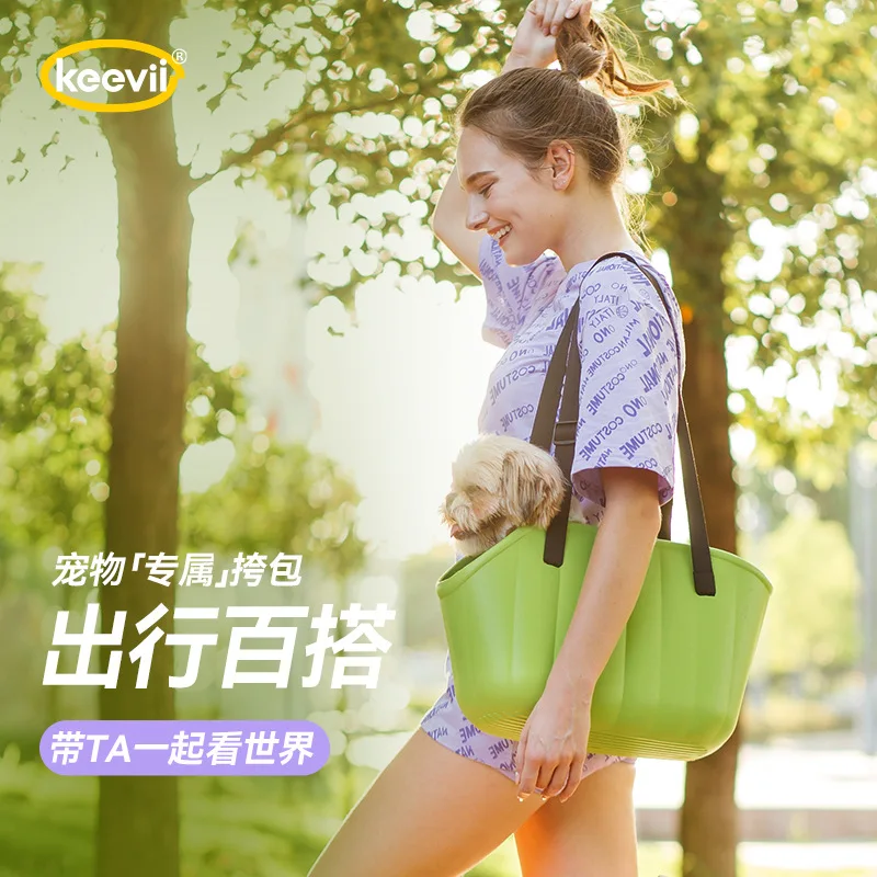 Mochila portátil para gatos, bandolera para mascotas, bolso escolar portátil para gatos, mochila elegante y sencilla para mascotas, perro pequeño - imagen 3