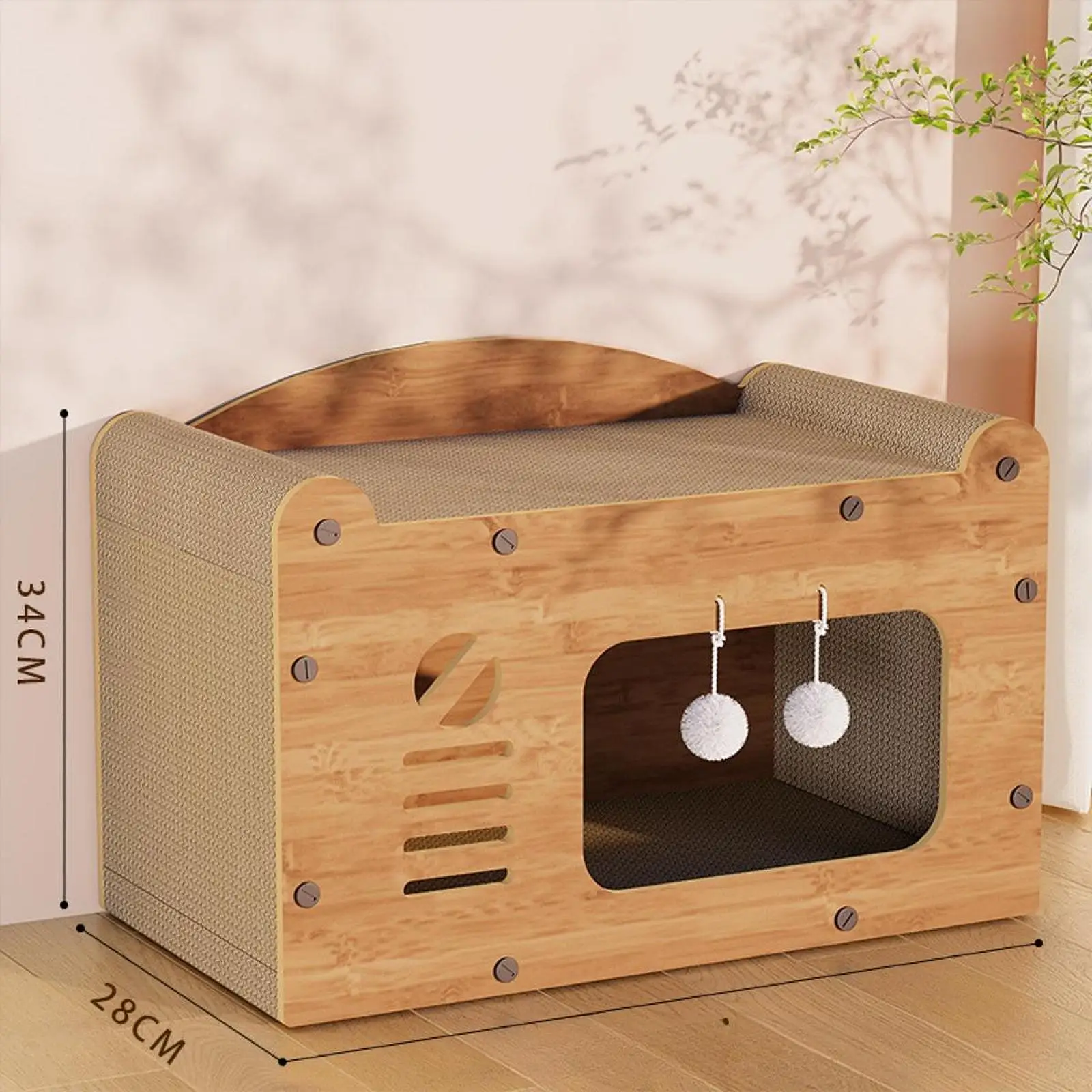 Cat Scratcher Cardboard House Cozy Cat Scratch Pad for Cat Kitten Resting Cat Scratcher Cardboard House Cozy Cat Scratch Pad for Cat Kitten Resting