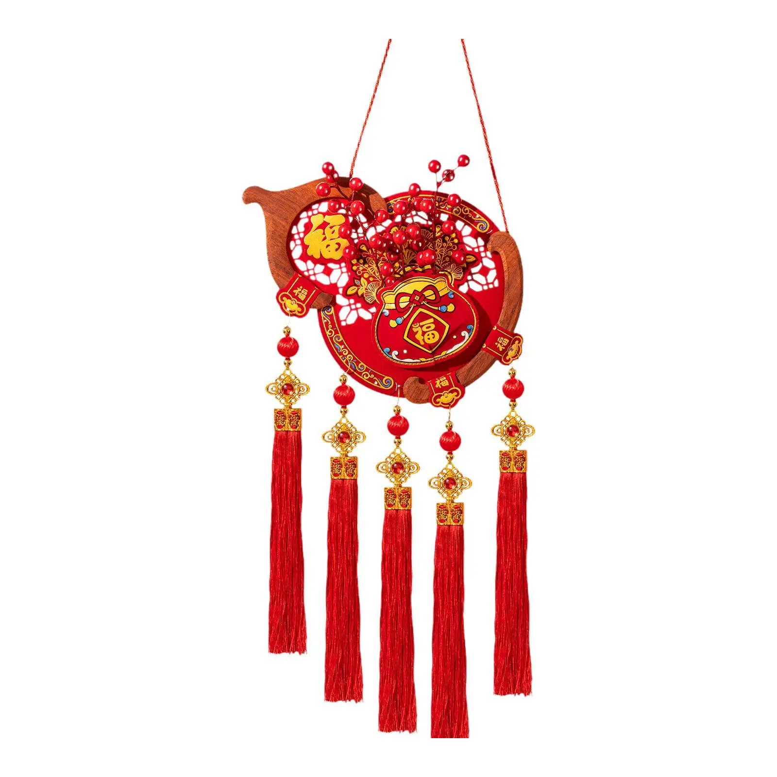 2026 Chinese New Year Decoration Lightweight Photo Prop Spring Festival Party Decor Fu Character Pendant for Window Entryway