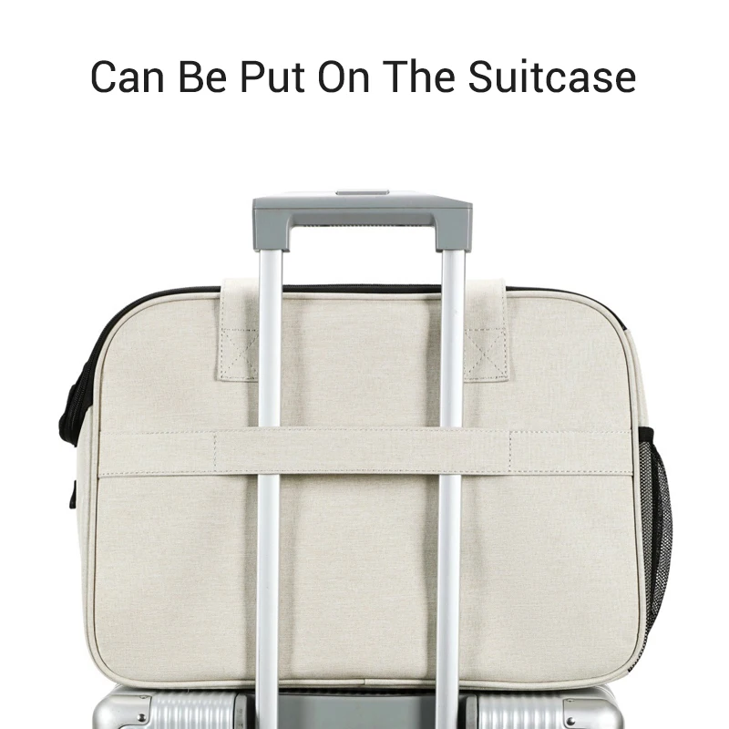 Bolsa de transporte para gatos, bolsa de transporte para perros pequeños, duradera, transpirable, bolso de hombro para mascotas, bolsa de transporte para perros de cara suave sin escape - imagen 3