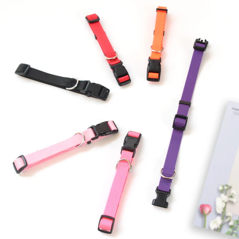 Collares ajustables para mascotas, Collar de nailon para cachorros y gatitos, banda para el cuello fuerte y duradera, adecuado para perros y gatos pequeños y medianos - imagen 4