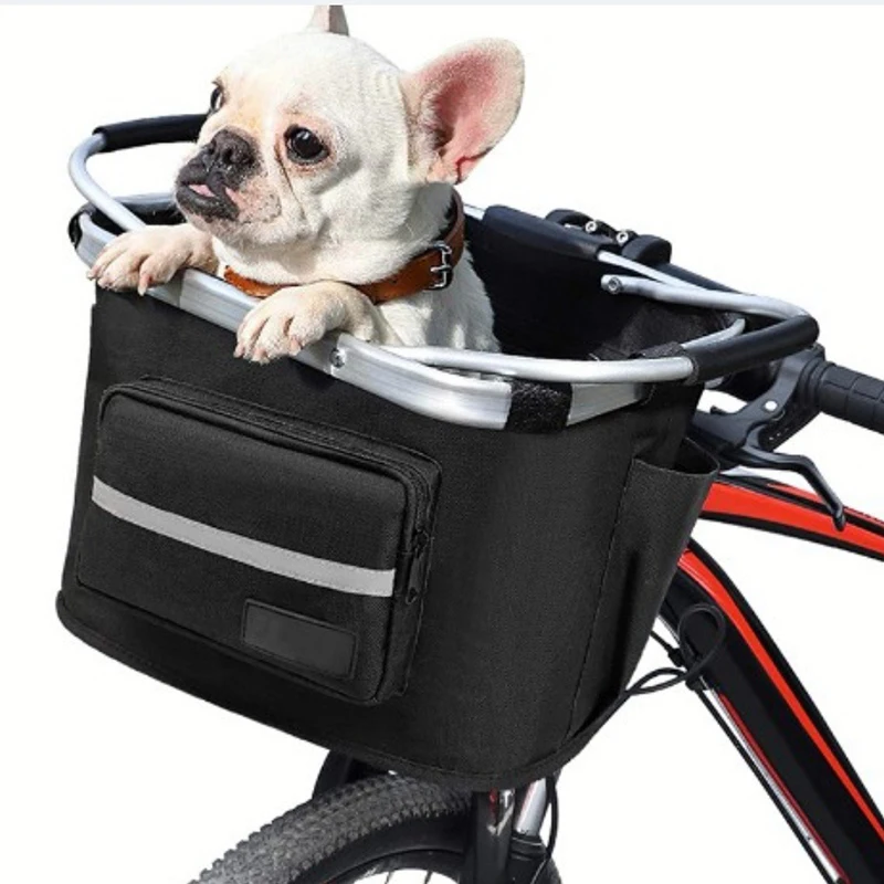 Bolsa de transporte multifuncional para perros y gatos pequeños, cesta colgante para bicicleta, suministros para mascotas, tres estilos - imagen 4