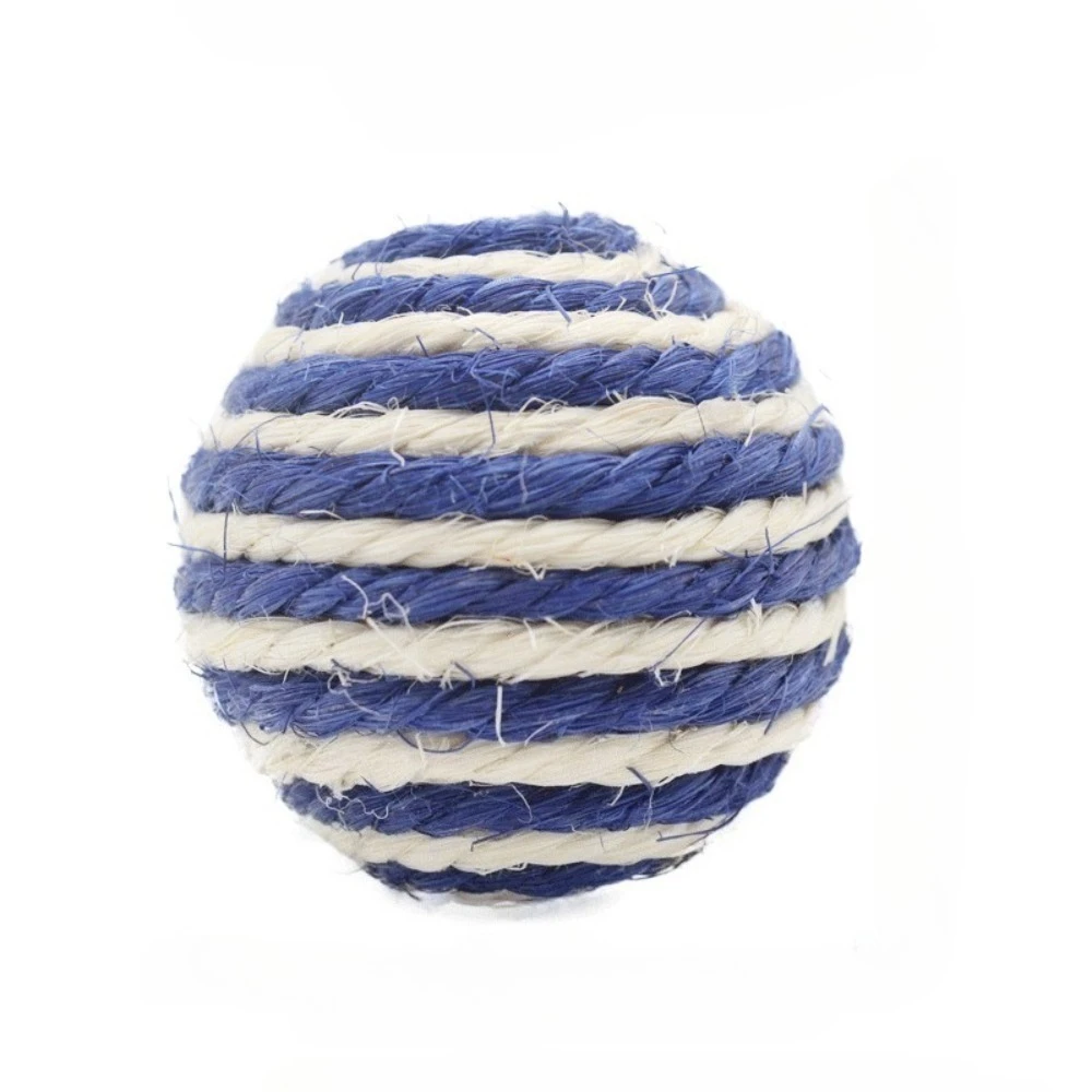 3 uds/5 uds. Pelota con sonido para gatos, pelota interactiva hecha a mano de Sisal para rascar gatos, juguete para gatos con sonidos, pelota para gatitos en casa - imagen 2