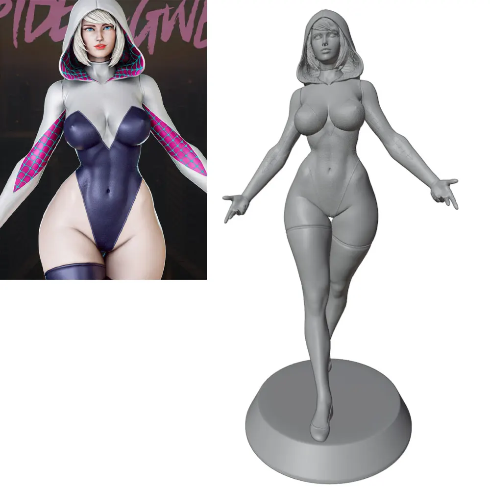 Kit figura 3D de resina para mascotas – Gris, sin montar ni pintar - imagen 4