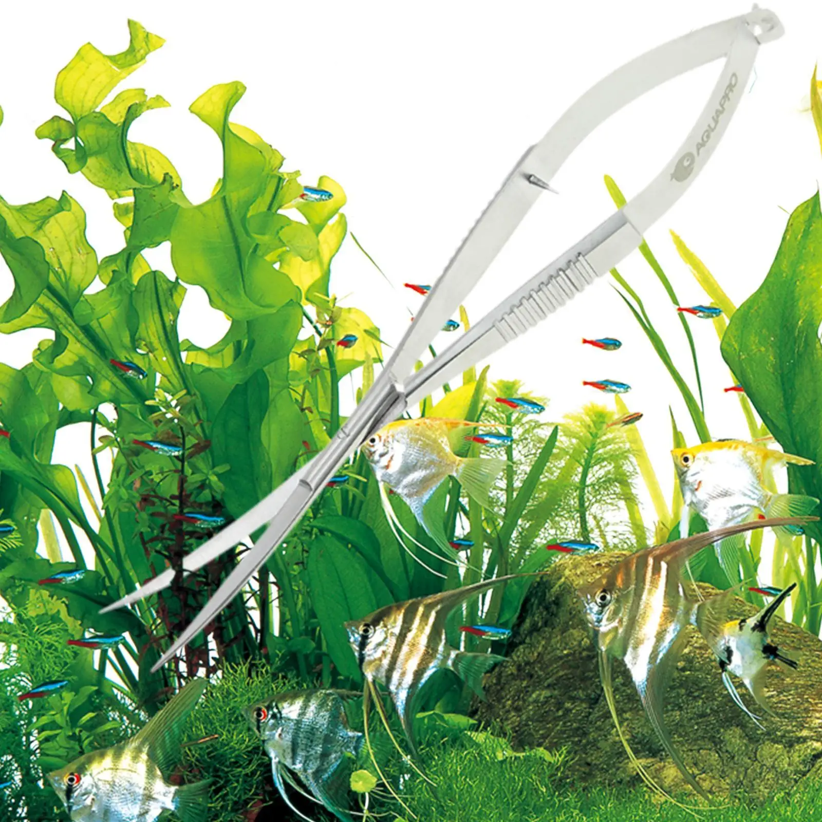 Aquarium Plant Scissors Stainless Steel 5.9inch Spring Aquarium Scissors
