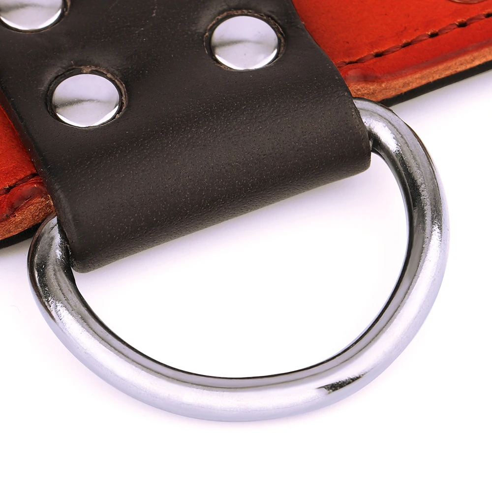 Collar de perro con tachuelas y pinchos, collares de cuero auténtico para perros, collares con remaches para mascotas, ajustables para perros medianos y grandes Pitbull - imagen 4