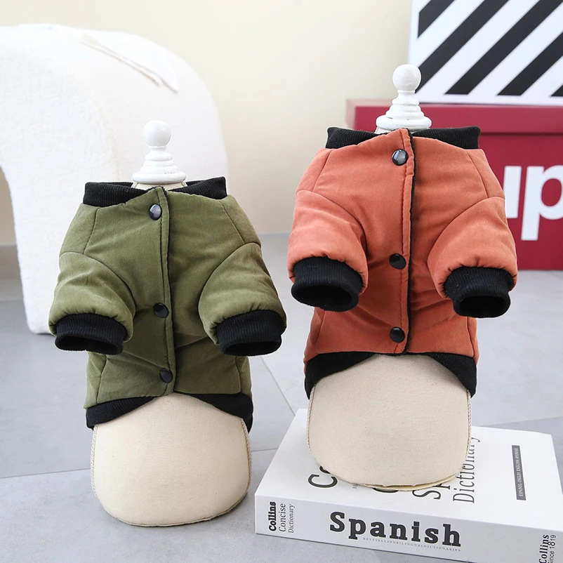 Chaqueta para perros pequeños y medianos, abrigo cálido para gatos, Bulldog Francés, Chihuahua, Pug, ropa con anillo en D, trajes para cachorros, accesorios para mascotas - imagen 5