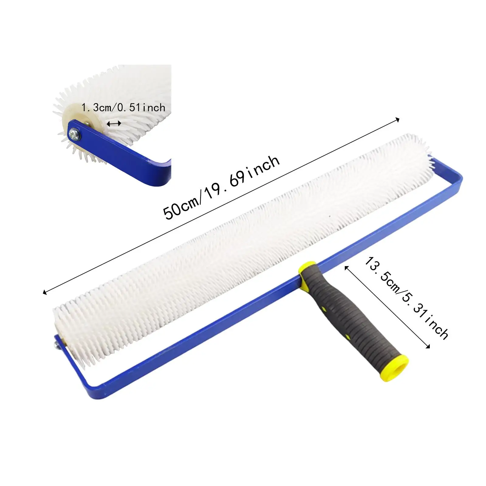 Epoxy Bubble Roller 50cm Wide Easily Install Effective Multipurpose Replacement Accessories Defoaming Roller with 13mm Spikes Epoxy Bubble Roller 50cm Wide Easily Install Effective Multipurpose Replacement Accessories Defoaming Roller with 13mm Spikes