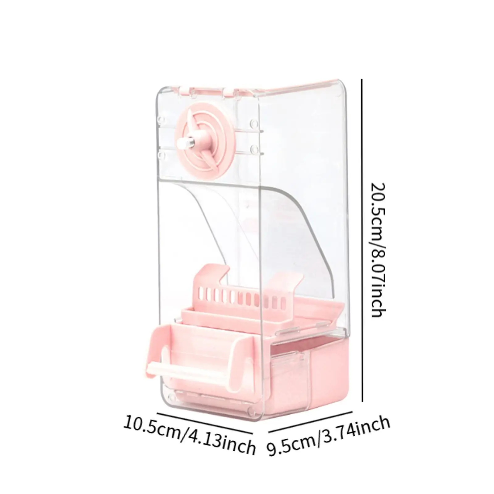 Bird Feeder Clear Hanging Feeding Station for Budgerigar Lovebirds Cockatiel