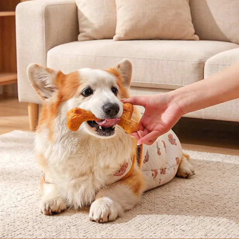 Huesos de piel prensada para perros – Limpieza dental y mordida fuerte - imagen 2