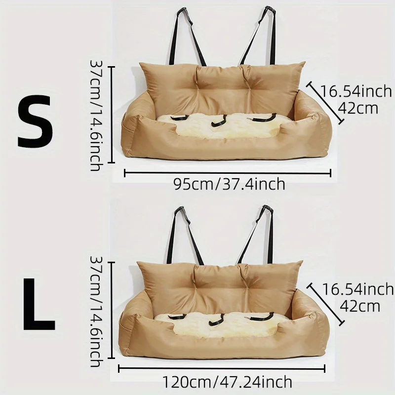 Transportín grande para perros, funda de asiento de coche para perros de viaje, hamaca plegable, bolsa de transporte para mascotas, transporte para gatos, perros, Transportin Perro Autostoel - imagen 4