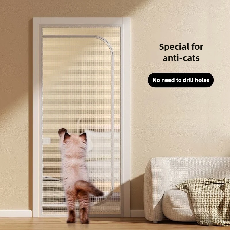 Valla de puerta anti-gato, vallas para mascotas, valla de aislamiento para gatos, balcón, puerta divisoria para gatos, productos para mascotas