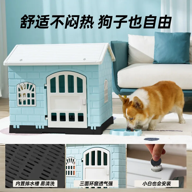 Caseta para Golden Retriever y perros grandes – Interior y exterior - imagen 5